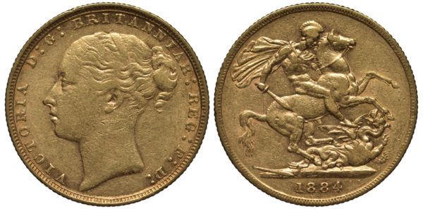 Picture of two British gold sovereign, as a metaphor for Investing in gold sovereign