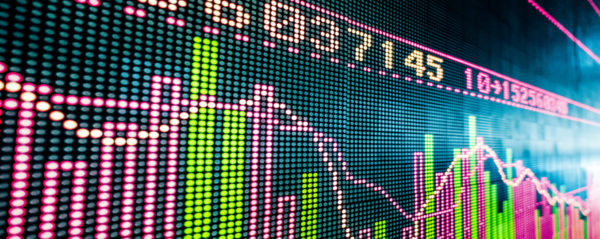 Picture of a stock market panel