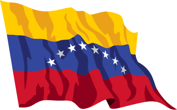 Venezuelan flag waving