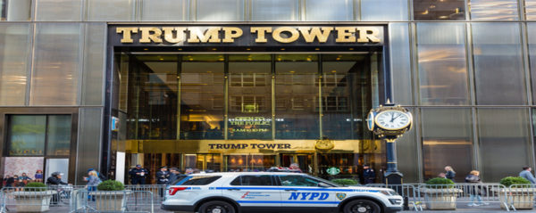 Picture of the Trump Tower entrance in New York
