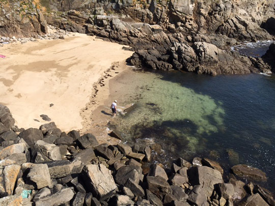 The hidden cove on the French island of Île d’Yeu