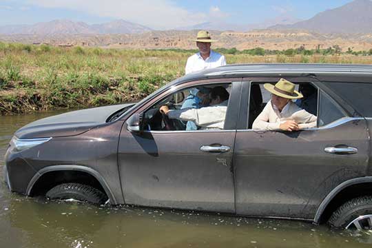 Bill’s truck trapped in an Argentine river