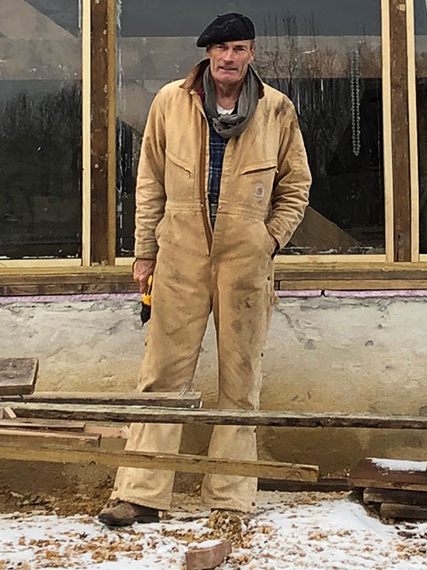 Bill begins construction on his new workshop