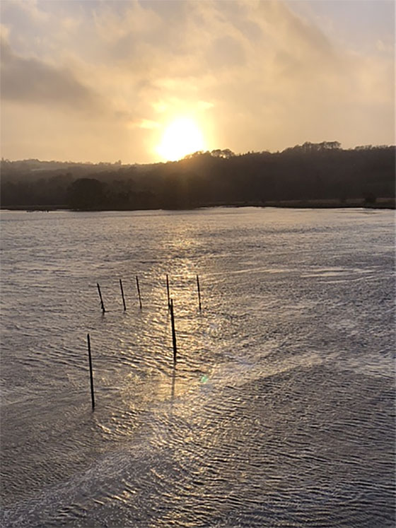 Bill´s new apartment built over a boathouse on the Blackwater River in County Waterford